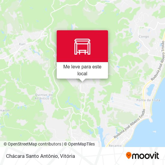 Chácara Santo Antônio mapa