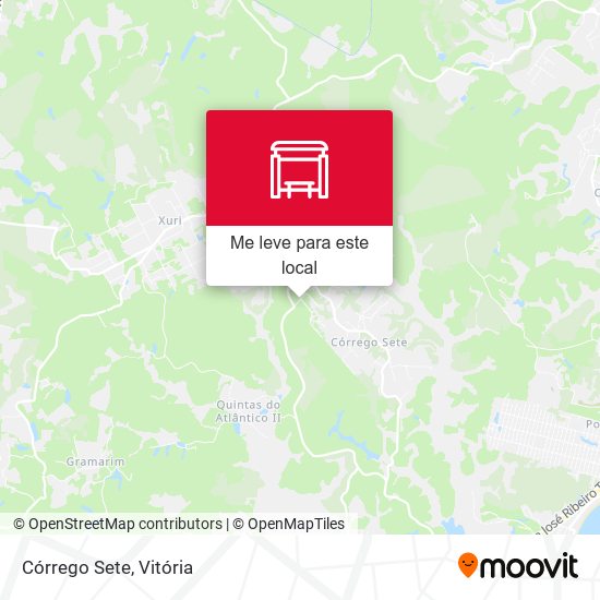 Córrego Sete mapa