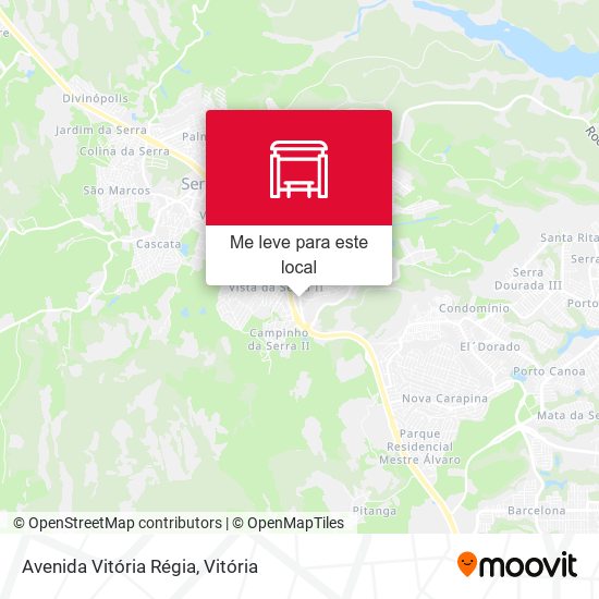 Avenida Vitória Régia mapa