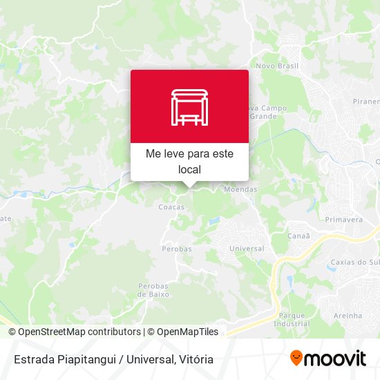 Estrada Piapitangui / Universal mapa