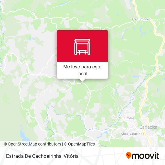 Estrada De Cachoeirinha mapa