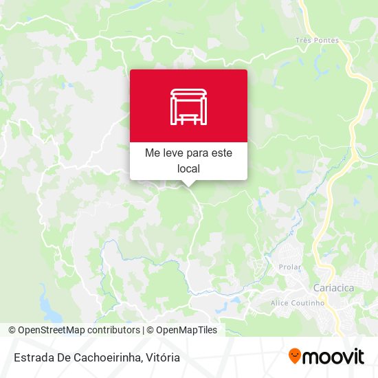 Estrada De Cachoeirinha mapa