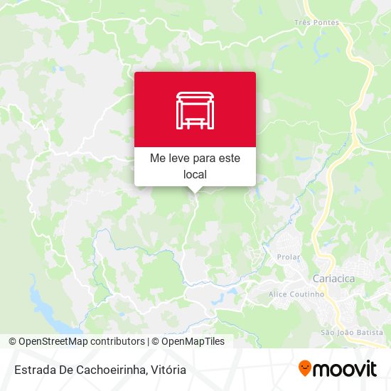 Estrada De Cachoeirinha mapa
