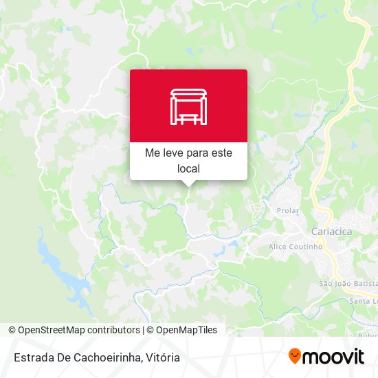Estrada De Cachoeirinha mapa