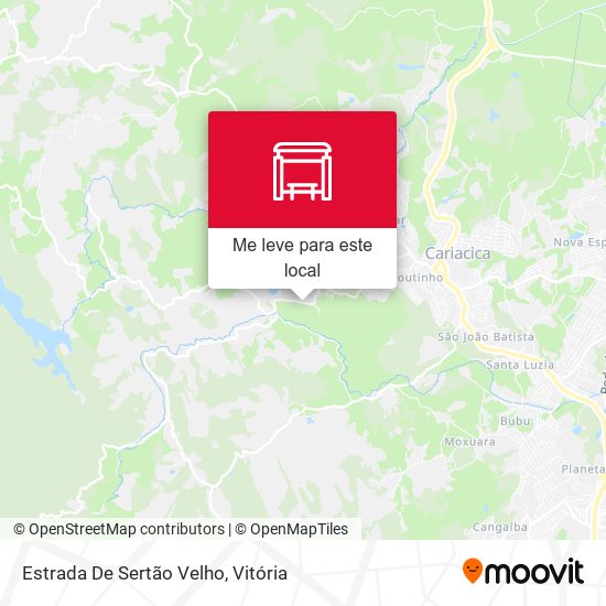 Estrada De Sertão Velho mapa