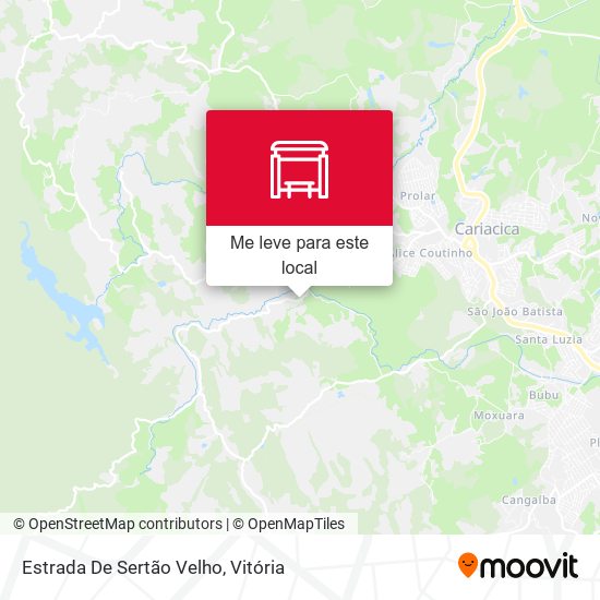 Estrada De Sertão Velho mapa