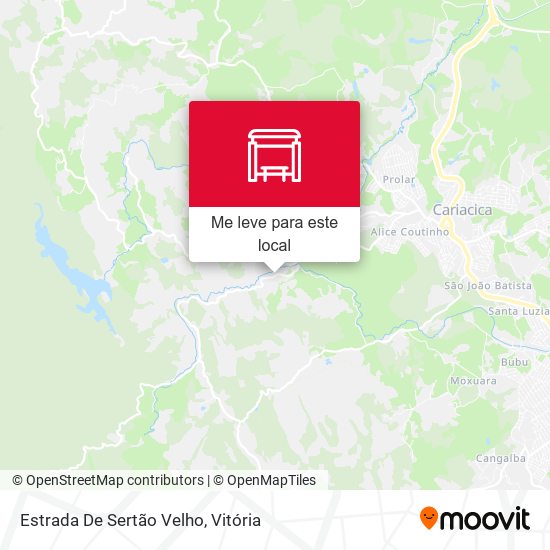 Estrada De Sertão Velho mapa