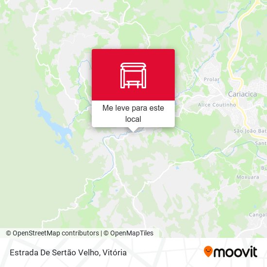 Estrada De Sertão Velho mapa