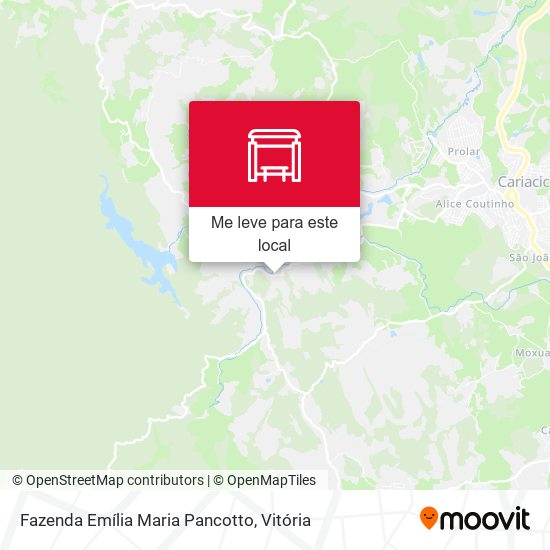 Fazenda Emília Maria Pancotto mapa