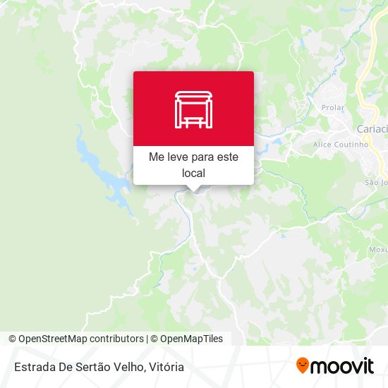 Estrada De Sertão Velho mapa