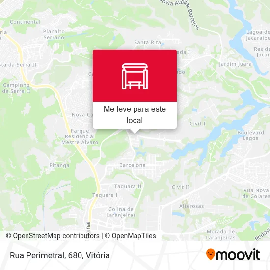 Rua Perimetral, 680 mapa