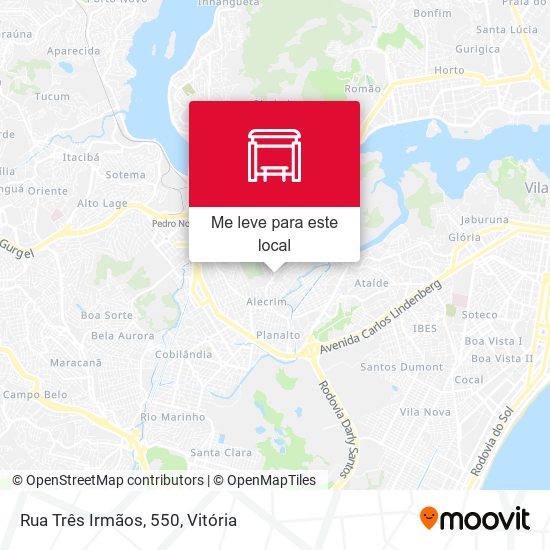 Rua Três Irmãos, 550 mapa