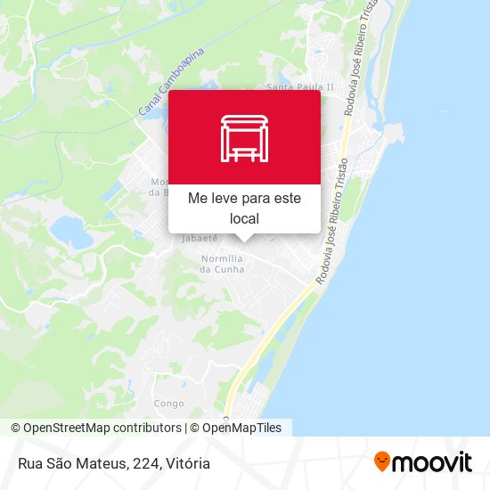 Rua São Mateus, 224 mapa