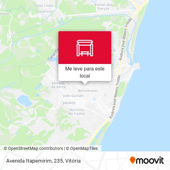 Avenida Itapemirim, 235 mapa