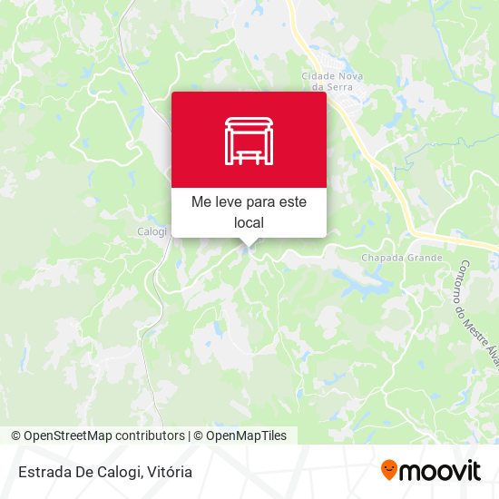 Estrada De Calogi mapa