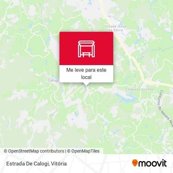 Estrada De Calogi mapa