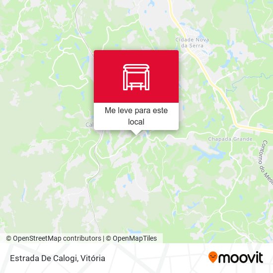 Estrada De Calogi mapa