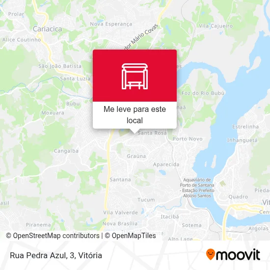 Rua Pedra Azul, 3 mapa