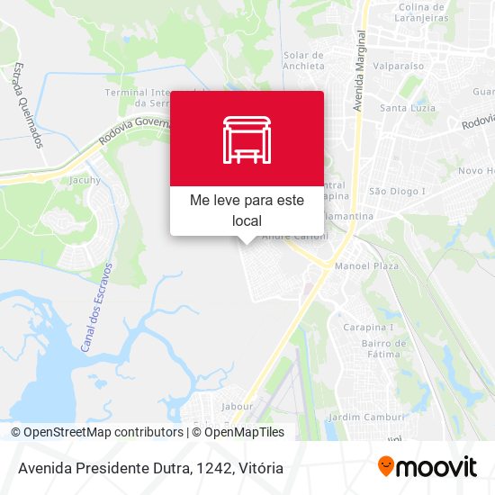 Avenida Presidente Dutra, 1242 mapa