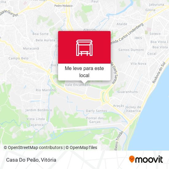 Casa Do Peão mapa