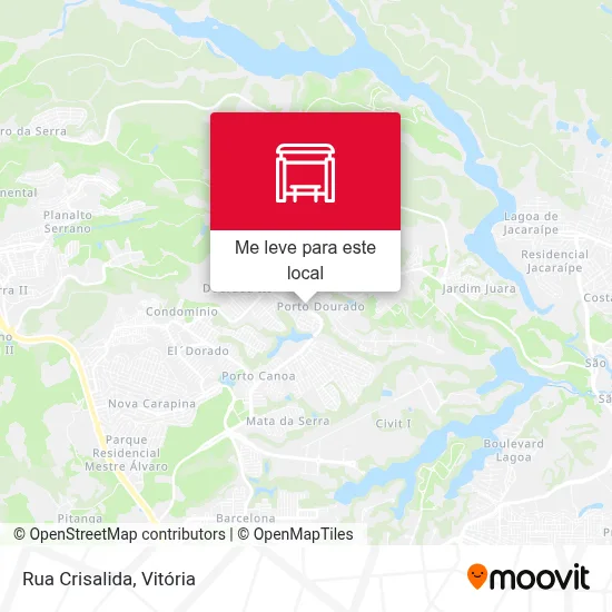 Rua Crisalida mapa