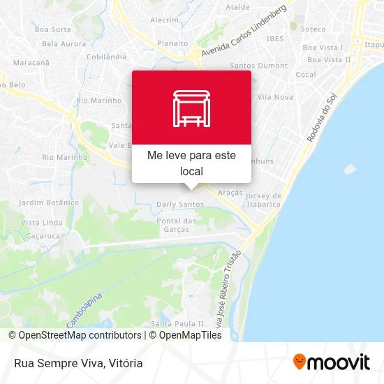 Rua Sempre Viva mapa