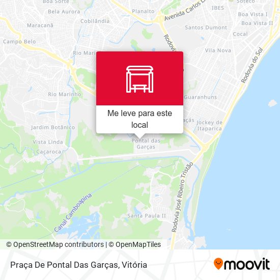 Praça De Pontal Das Garças mapa