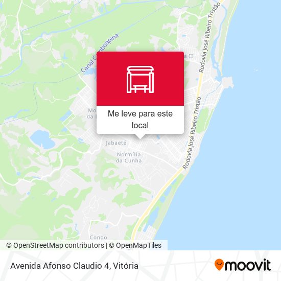 Avenida Afonso Claudio 4 mapa