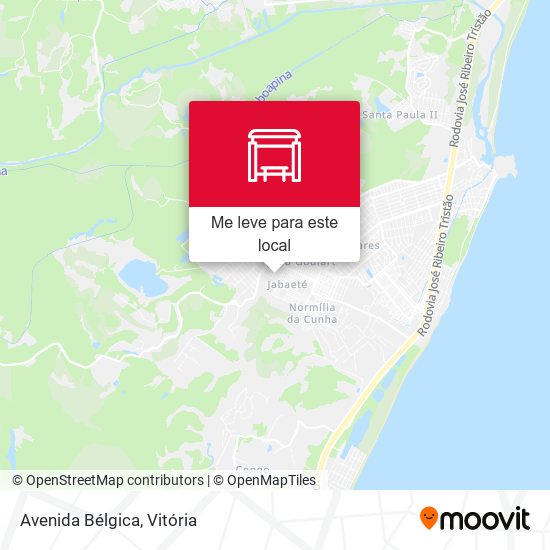 Avenida Bélgica mapa