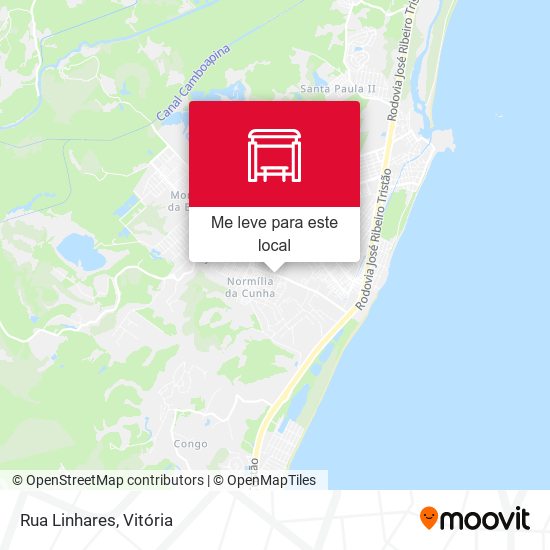 Rua Linhares mapa