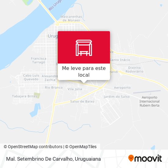 Mal. Setembrino De Carvalho mapa