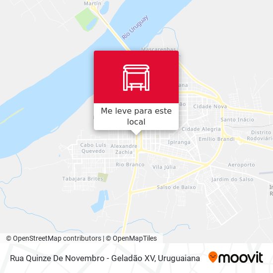 Rua Quinze De Novembro - Geladão XV mapa