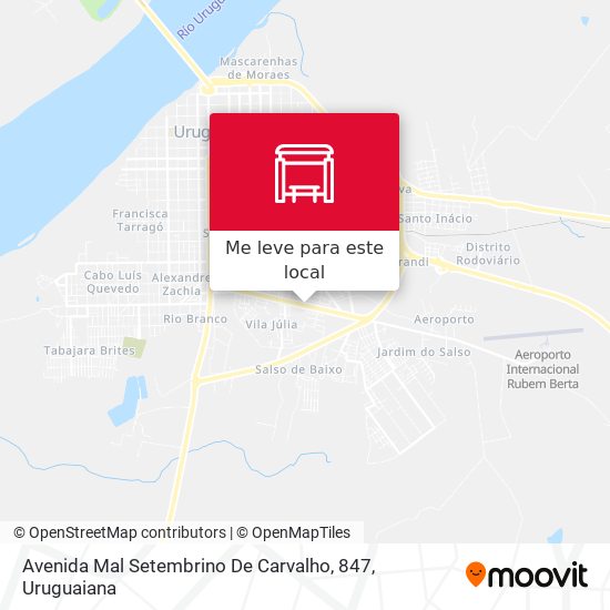 Avenida Mal Setembrino De Carvalho, 847 mapa