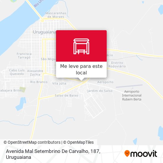 Avenida Mal Setembrino De Carvalho, 187 mapa