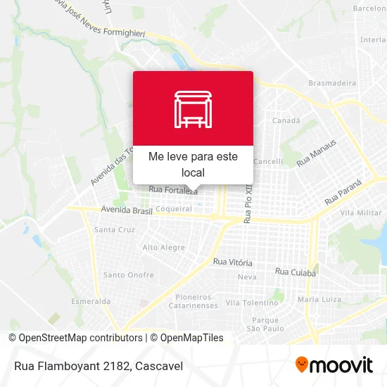 Rua Flamboyant 2182 mapa