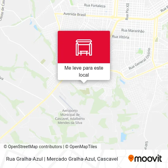 Rua Gralha-Azul | Mercado Gralha-Azul mapa