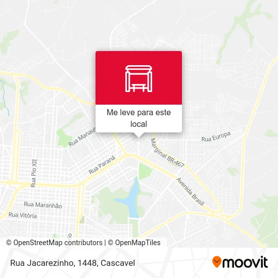 Rua Jacarezinho, 1448 mapa