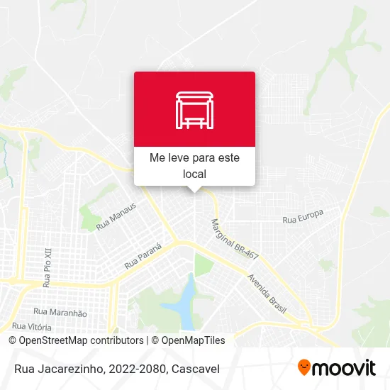 Rua Jacarezinho, 2022-2080 mapa