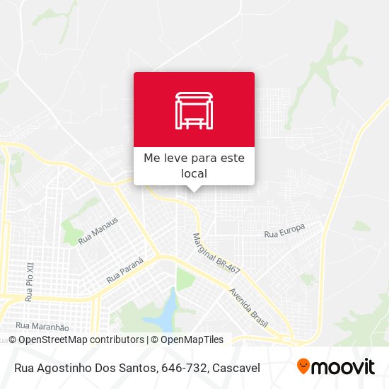 Rua Agostinho Dos Santos, 646-732 mapa