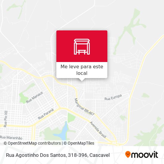 Rua Agostinho Dos Santos, 318-396 mapa