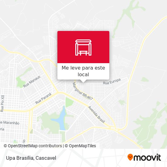 Upa Brasília mapa