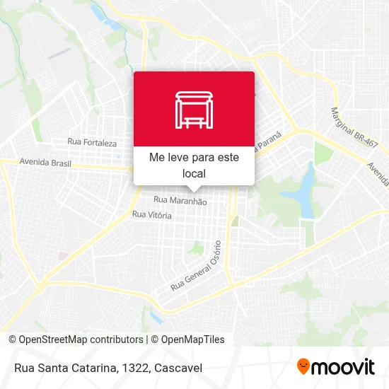 Rua Santa Catarina, 1322 mapa