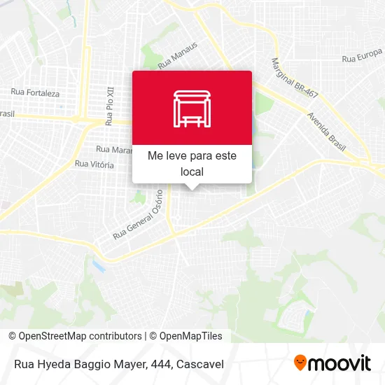 Rua Hyeda Baggio Mayer, 444 mapa