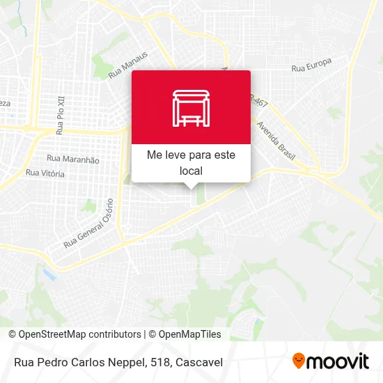 Rua Pedro Carlos Neppel, 518 mapa