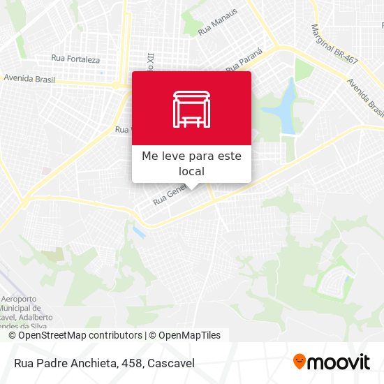 Rua Padre Anchieta, 458 mapa