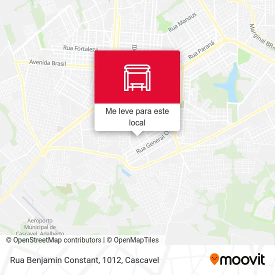 Rua Benjamin Constant, 1012 mapa