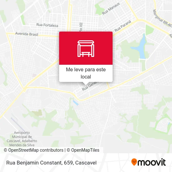 Rua Benjamin Constant, 659 mapa