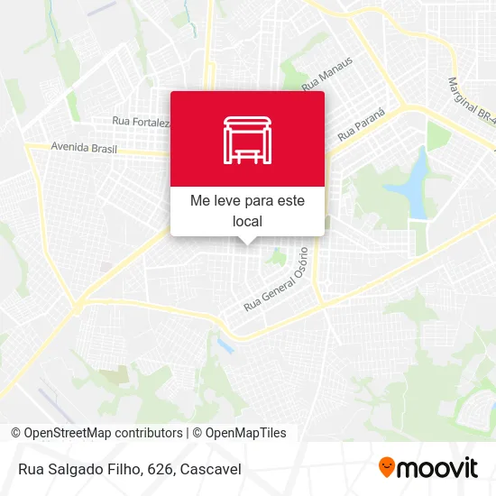 Rua Salgado Filho, 626 mapa