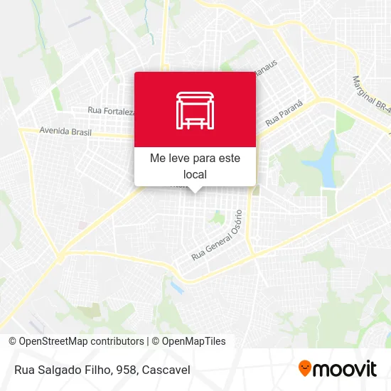 Rua Salgado Filho, 958 mapa