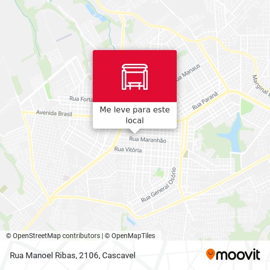 Rua Manoel Ribas, 2106 mapa